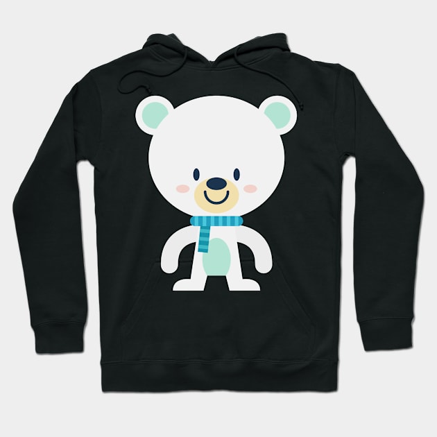 Christmas cute bear Hoodie by andytruong